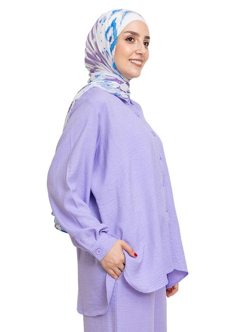 Lilac Linen Suit - Khotwh